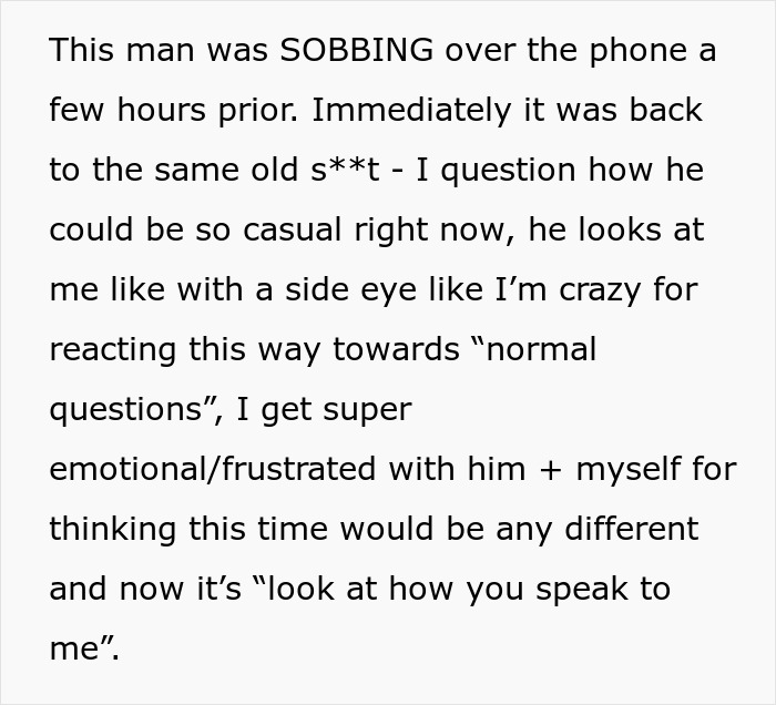 Man emotionally upset after going through girlfriend’s phone, shocked by her intentions to end their long-term relationship. Man emotionally upset after going through girlfriend’s phone, shocked by her intentions to end their long-term relationship.