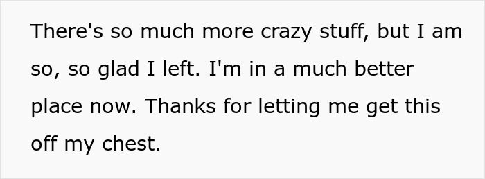 Text image showing a message about quitting ahead of disciplinary hearing and leaving toxic bosses behind. Text image showing a message about quitting ahead of disciplinary hearing and leaving toxic bosses behind.