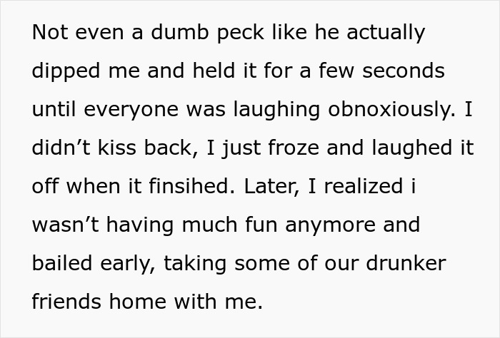 Alt text: Groom kisses best friend at bachelor party, causing bride to ban him from wedding over secret incident. Alt text: Groom kisses best friend at bachelor party, causing bride to ban him from wedding over secret incident.