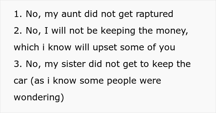 Text listing clarifications about Christian rapture, money, and belongings, addressing common questions and concerns. Text listing clarifications about Christian rapture, money, and belongings, addressing common questions and concerns.