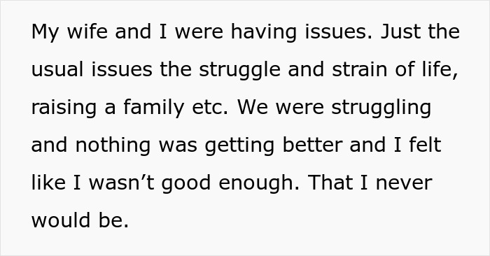 Text excerpt about marriage struggles, guilt, and relationship issues related to online affair and personal sabotage. Text excerpt about marriage struggles, guilt, and relationship issues related to online affair and personal sabotage.
