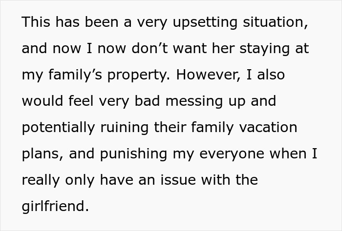 Woman considers canceling friend’s holiday booking after harassment by her brother’s girlfriend conversation text. Woman considers canceling friend’s holiday booking after harassment by her brother’s girlfriend conversation text.