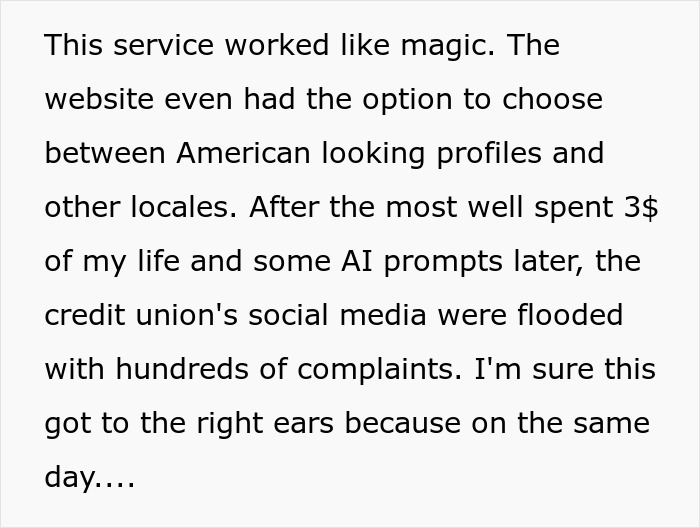 Alt text: Service uses $3 of Russian bots and AI prompts to flood bank’s social media with complaints after funds get locked Alt text: Service uses $3 of Russian bots and AI prompts to flood bank’s social media with complaints after funds get locked
