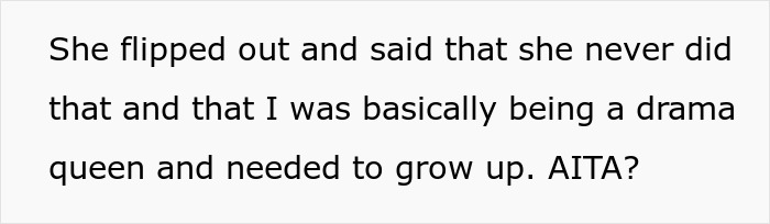 Text on image about a sibling refusing support from mother, expressing frustration and calling the situation drama. Text on image about a sibling refusing support from mother, expressing frustration and calling the situation drama.