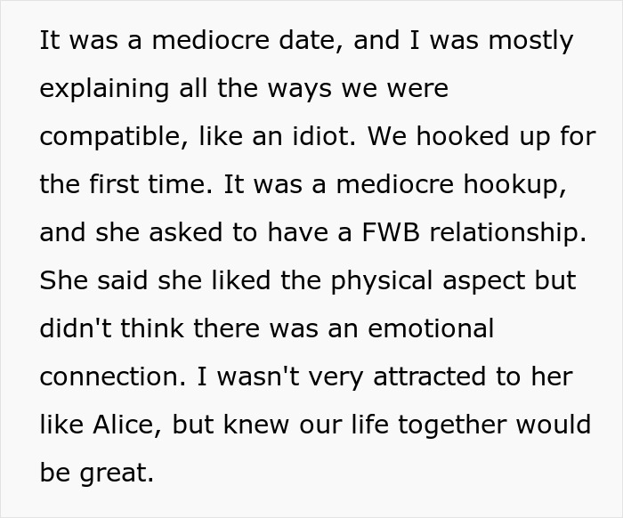 Excerpt from a story about robotically calculated relationship choices focusing on compatibility over emotion. Excerpt from a story about robotically calculated relationship choices focusing on compatibility over emotion.