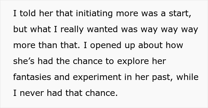 Text showing a husband openly discussing intimacy boundaries with his wife, sparking people to predict divorce. Text showing a husband openly discussing intimacy boundaries with his wife, sparking people to predict divorce.