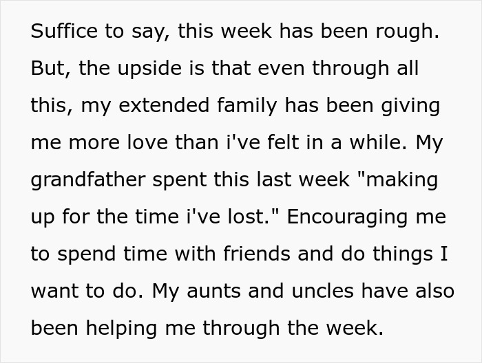 Text excerpt showing a teen describing feeling like a prisoner babysitting autistic sister and calling parents out. Text excerpt showing a teen describing feeling like a prisoner babysitting autistic sister and calling parents out.