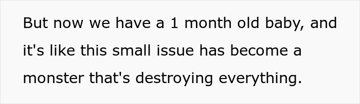 New mom struggling to care for 1-month-old baby while husband watches and judges the challenges she faces. New mom struggling to care for 1-month-old baby while husband watches and judges the challenges she faces.
