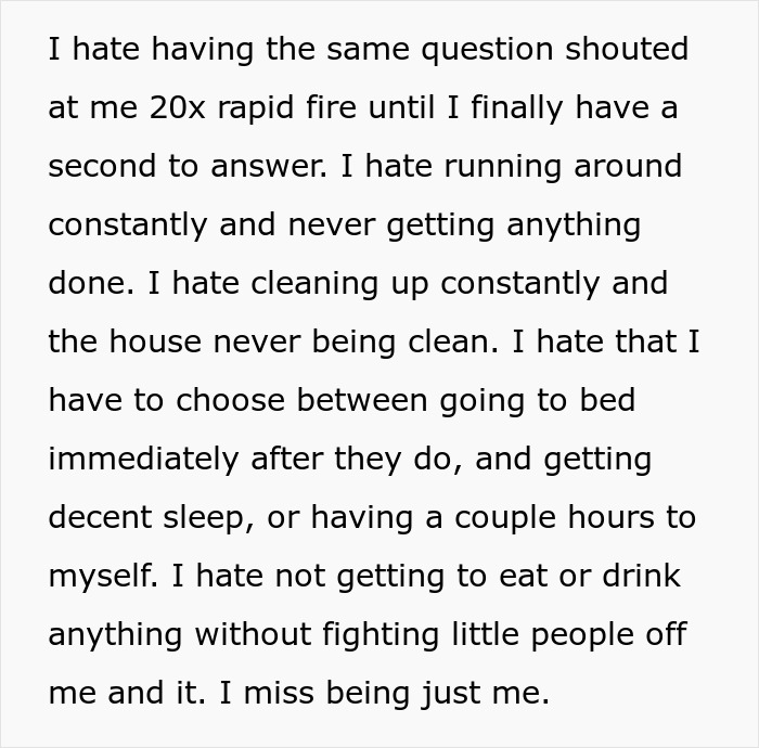 Alt text: Woman fears she won’t survive motherhood, feeling overwhelmed by constant demands and regrets having kids.