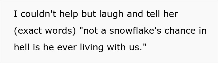 Text image showing a quote about refusing to live with a lazy and entitled disabled brother enabled by mommy. Text image showing a quote about refusing to live with a lazy and entitled disabled brother enabled by mommy.