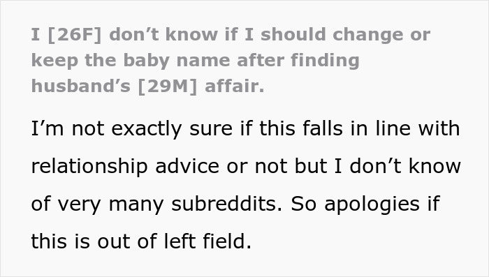 Pregnant wife shocked by husband’s affair after discovering woman’s name matches their dream baby name. Pregnant wife shocked by husband’s affair after discovering woman’s name matches their dream baby name.