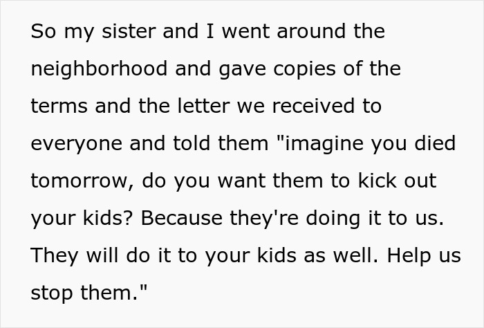 Alt text: Siblings share letter and HOA terms in neighborhood to expose unfair house rules targeting family after mom’s passing