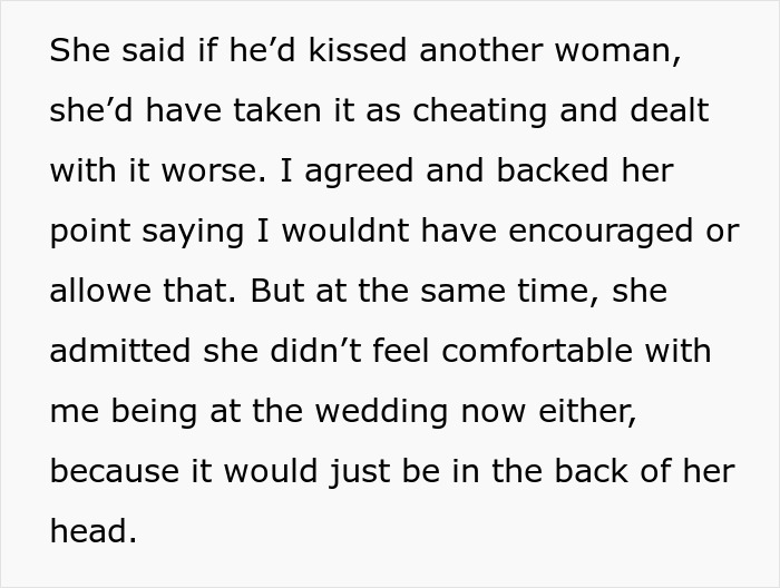 Bride bans groom from wedding after he kisses best friend at bachelor party, revealing a secret that causes anger and discomfort. Bride bans groom from wedding after he kisses best friend at bachelor party, revealing a secret that causes anger and discomfort.