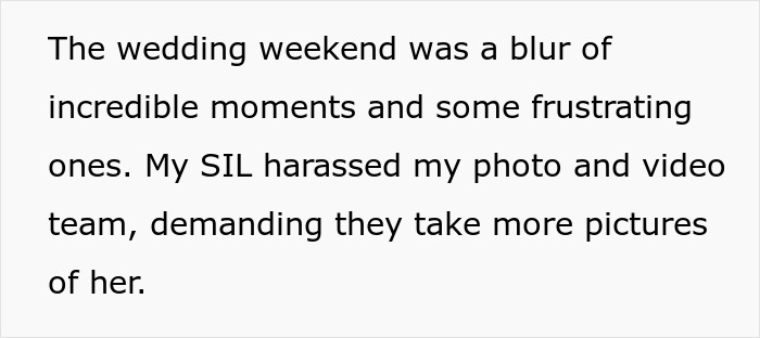 Woman pretends to be bride at sister-in-law’s wedding, despite being married to the actual bride’s brother. Woman pretends to be bride at sister-in-law’s wedding, despite being married to the actual bride’s brother.