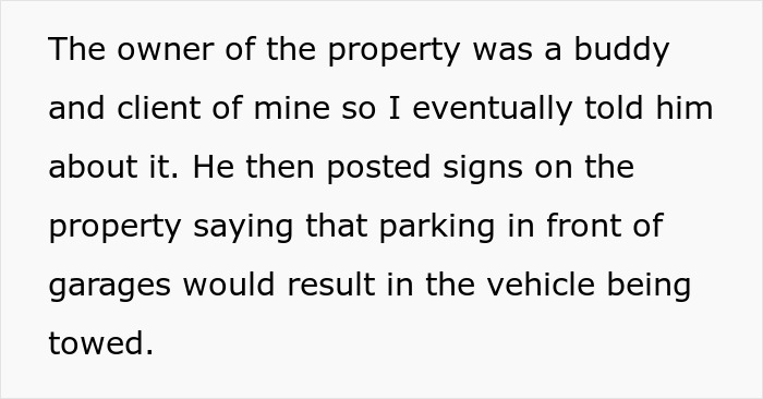 Man tows entitled neighbor's car for blocking his, facing shameless demand for $300 payment in dispute over parking rules. Man tows entitled neighbor's car for blocking his, facing shameless demand for $300 payment in dispute over parking rules.