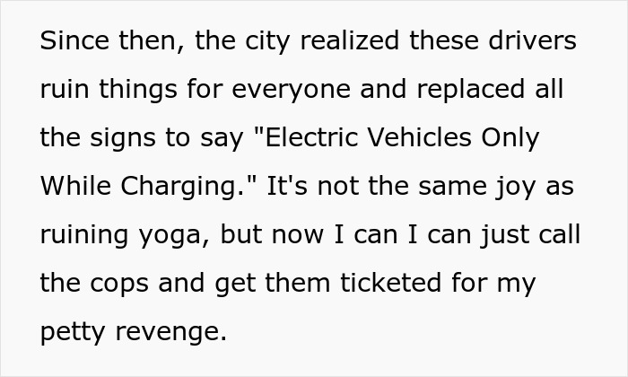 Man parks car in EV charging spot and rushes out of yoga session when it gets towed for blocking electric vehicle charging. Man parks car in EV charging spot and rushes out of yoga session when it gets towed for blocking electric vehicle charging.