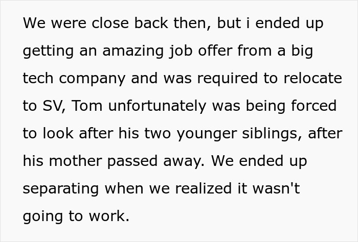 Text excerpt about a man and woman separating after career moves and family responsibilities, art class memory unclear. Text excerpt about a man and woman separating after career moves and family responsibilities, art class memory unclear.