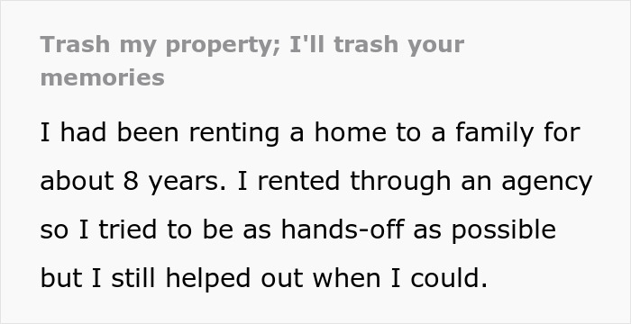 &ldquo;I Smiled As I Watched Them Get Crushed&rdquo;: Family Loses Precious Memorabilia For Being Tenants From Hell