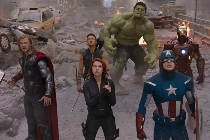 The Avengers characters in a ruined cityscape, depicted in a 90s Hollywood movie style AI recast. The Avengers characters in a ruined cityscape, depicted in a 90s Hollywood movie style AI recast.