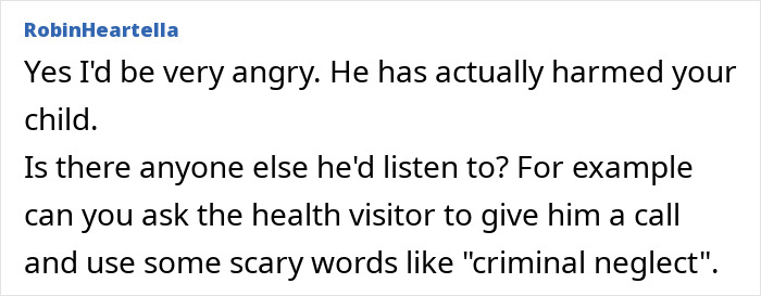 Comment about dad taking care of son for the first time, forgetting diaper change and feeding, mom upset. Comment about dad taking care of son for the first time, forgetting diaper change and feeding, mom upset.