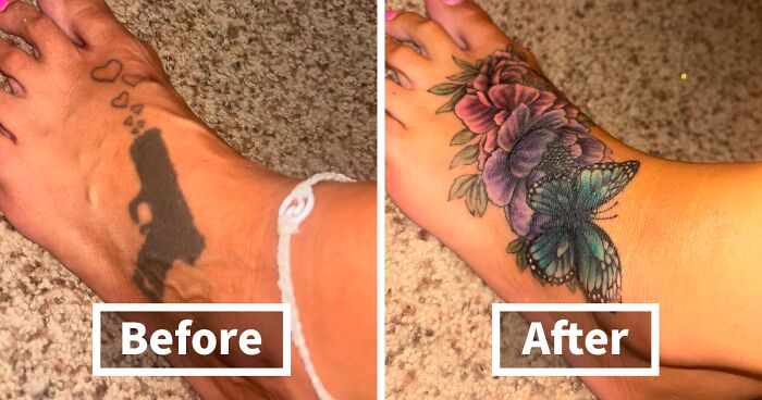 “Got My Embarrassing Mistake Covered”: 50 Tattoo Cover-Ups So Good You’d Never Know What’s Underneath (New Pics)