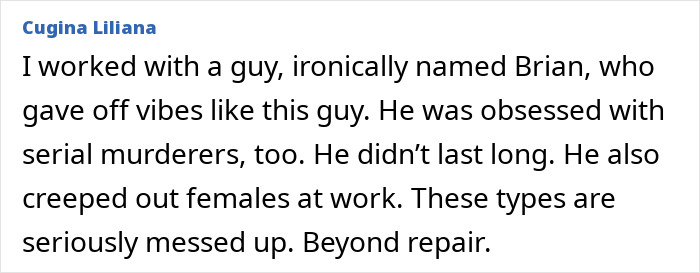 Text post from Cugina Liliana about a man named Brian resembling Bryan Kohberger linked to Idaho crimes discussion. Text post from Cugina Liliana about a man named Brian resembling Bryan Kohberger linked to Idaho crimes discussion.