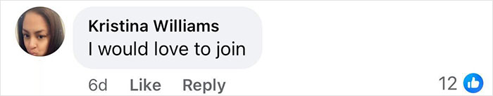 Comment from Kristina Williams expressing interest to join Brooklyn midwife’s dice game club raising safety concerns for non-white women.