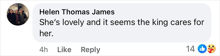 Comment saying Kate Middleton is lovely and the king cares for her after royal funeral goodbye kiss on cheek. Comment saying Kate Middleton is lovely and the king cares for her after royal funeral goodbye kiss on cheek.