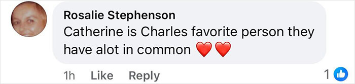 Screenshot of a social media comment discussing Kate Middleton's close relationship with King Charles after the royal funeral. Screenshot of a social media comment discussing Kate Middleton's close relationship with King Charles after the royal funeral.