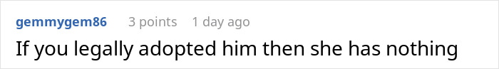 Screenshot of a social media comment discussing adoption rights related to a mom wanting her baby back after 8 years. Screenshot of a social media comment discussing adoption rights related to a mom wanting her baby back after 8 years.
