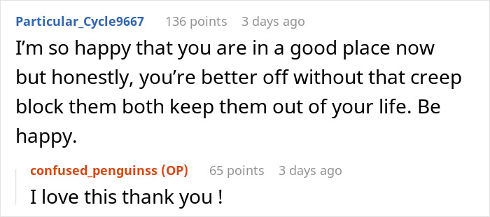 Comment thread showing support and gratitude as a woman turns her life around after learning what husband really thinks of her body. Comment thread showing support and gratitude as a woman turns her life around after learning what husband really thinks of her body.