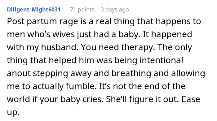 New mom struggling with baby care while husband judges, highlighting postpartum challenges and the need for patience and support. New mom struggling with baby care while husband judges, highlighting postpartum challenges and the need for patience and support.