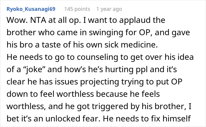 Comment discussing a man joking about trading his wife and his twin brother offering to date her instead. Comment discussing a man joking about trading his wife and his twin brother offering to date her instead.