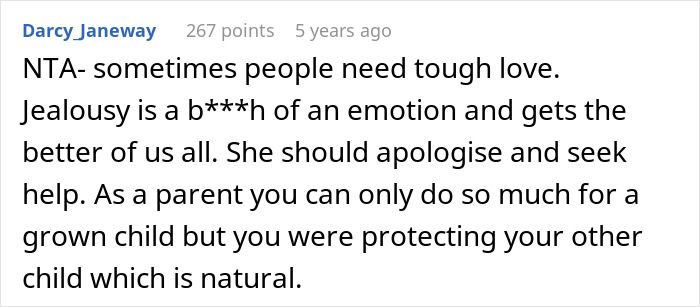 Comment discussing jealousy and tough love as a single sister struggles with sibling’s engagement news. Comment discussing jealousy and tough love as a single sister struggles with sibling’s engagement news.