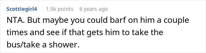 Screenshot of a Reddit comment discussing a teen’s hygiene checklist for brother before school drives, seen as humiliating by parents. Screenshot of a Reddit comment discussing a teen’s hygiene checklist for brother before school drives, seen as humiliating by parents.
