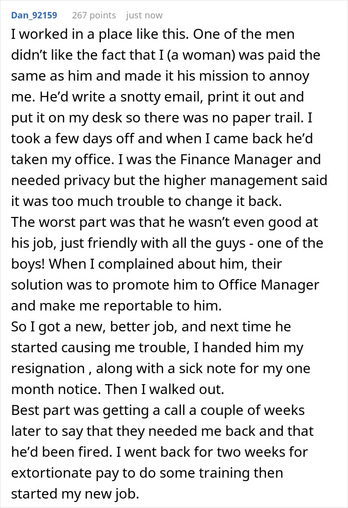 Text post describing an employee quitting amid workplace bullying, highlighting toxic bosses and a disciplinary ambush. Text post describing an employee quitting amid workplace bullying, highlighting toxic bosses and a disciplinary ambush.