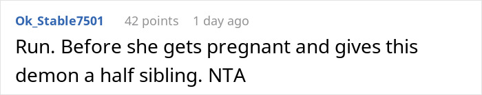 Screenshot of an online comment discussing a man walking out during a girlfriend’s son’s mountain biking meltdown early in the morning. Screenshot of an online comment discussing a man walking out during a girlfriend’s son’s mountain biking meltdown early in the morning.