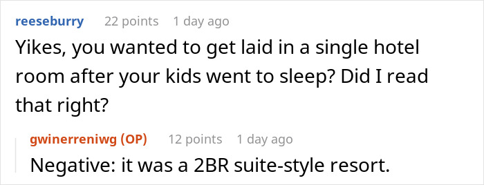 Reddit conversation about hotel guests causing ruckus and neighbors seeking 5 AM revenge for disturbance. Reddit conversation about hotel guests causing ruckus and neighbors seeking 5 AM revenge for disturbance.