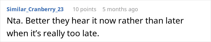 Screenshot of an online comment discussing the importance of addressing issues early in a mom retirement plan. Screenshot of an online comment discussing the importance of addressing issues early in a mom retirement plan.