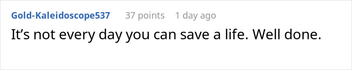 Comment on social media post praising life-saving actions during Korean Airlines passenger medical crisis, highlighting crew protocol concerns. Comment on social media post praising life-saving actions during Korean Airlines passenger medical crisis, highlighting crew protocol concerns.