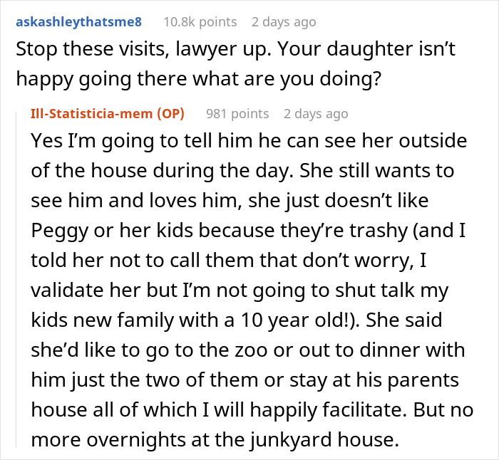 Reddit conversation about dad paying child support and mom setting boundaries on visitation with 10-year-old child. Reddit conversation about dad paying child support and mom setting boundaries on visitation with 10-year-old child.