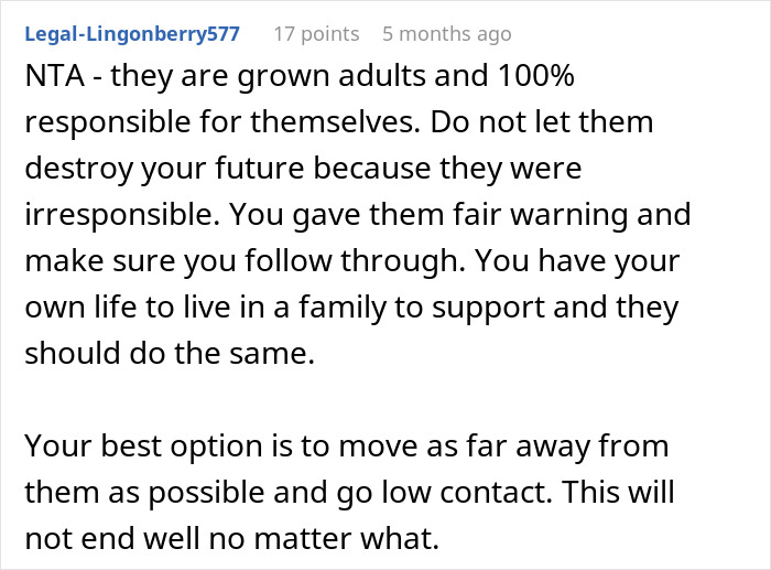 Comment advising a mom retirement plan to set boundaries with grown adult children and prioritize her own future. Comment advising a mom retirement plan to set boundaries with grown adult children and prioritize her own future.