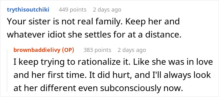 Text conversation about sister-boyfriend relationship drama, discussing family and emotional impact of the situation. Text conversation about sister-boyfriend relationship drama, discussing family and emotional impact of the situation.