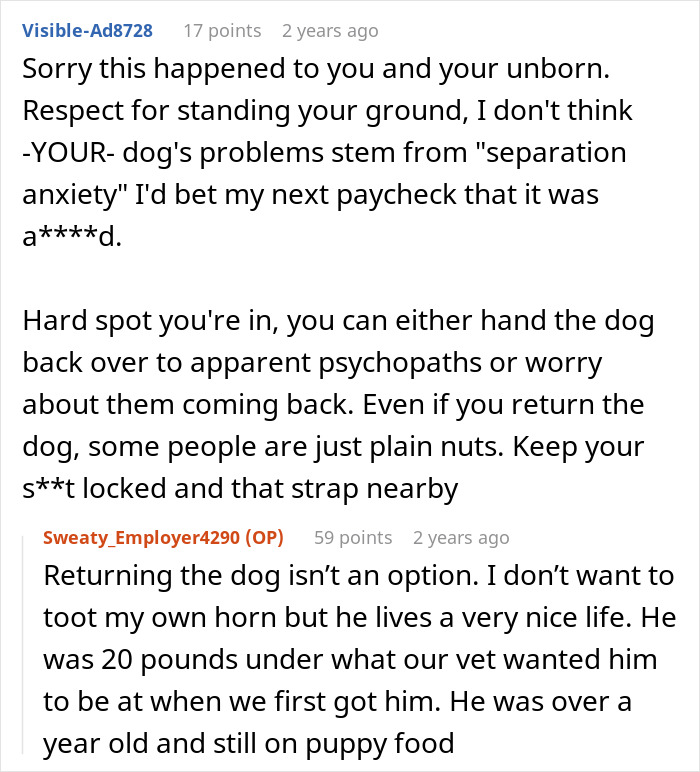 Commenters discuss a woman who leaves dog at shelter and tries to get him back after adoption, with police involvement. Commenters discuss a woman who leaves dog at shelter and tries to get him back after adoption, with police involvement.