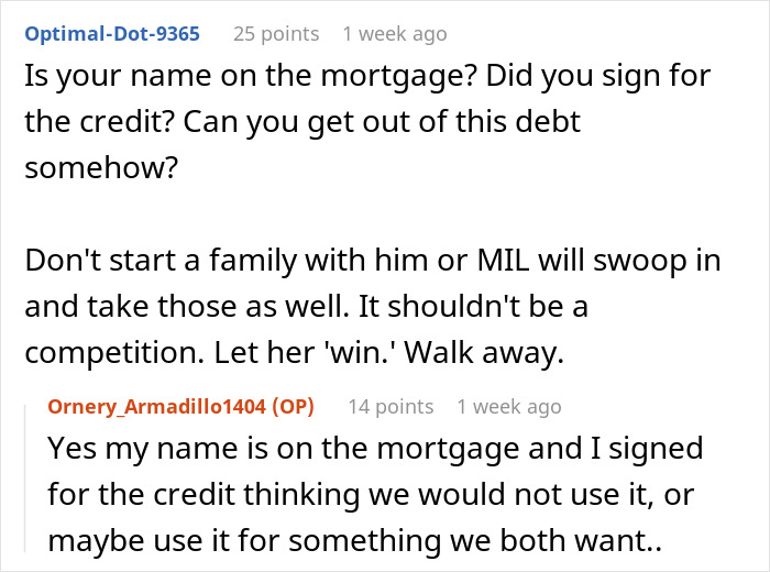 Commenters discuss a husband prioritizing a luxury vehicle purchase with his mother-in-law over his wife’s family plans. Commenters discuss a husband prioritizing a luxury vehicle purchase with his mother-in-law over his wife’s family plans.
