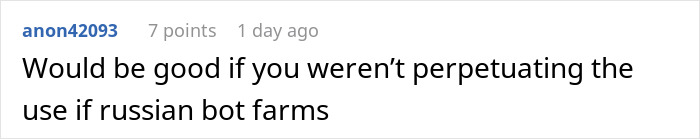 Comment warning about the use of Russian bot farms in social media to manipulate bank-related discussions online. Comment warning about the use of Russian bot farms in social media to manipulate bank-related discussions online.