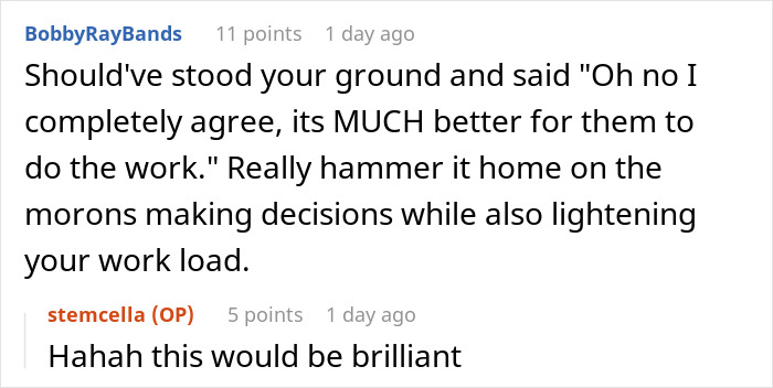 Reddit comments showing an engineer discussing revoking software access and the HR response to their detailed knowledge share. Reddit comments showing an engineer discussing revoking software access and the HR response to their detailed knowledge share.