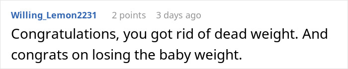 Comment on a forum about losing baby weight and turning life around after learning husband's thoughts on her body. Comment on a forum about losing baby weight and turning life around after learning husband's thoughts on her body.