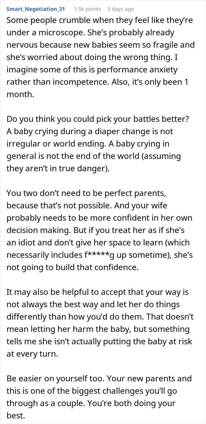 New mom struggling with baby care, feeling anxious while husband judges and offers unsolicited advice at home. New mom struggling with baby care, feeling anxious while husband judges and offers unsolicited advice at home.