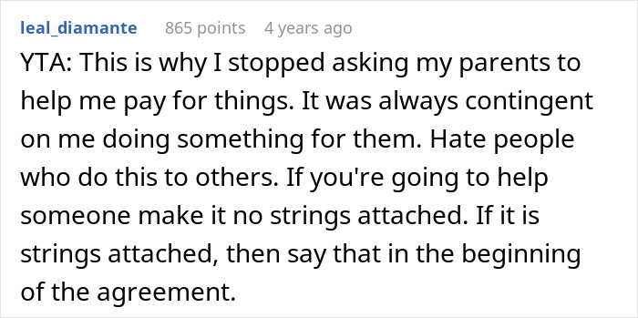 Comment discussing a dad pulling funding for 17-year-old’s trip after choosing friend’s party over babysitting siblings. Comment discussing a dad pulling funding for 17-year-old’s trip after choosing friend’s party over babysitting siblings.